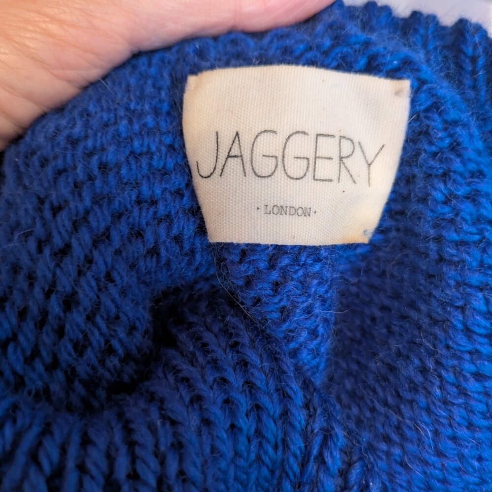 Jaggery London Nora turtleneck / highland wool / sapphire - Picture 8 of 8